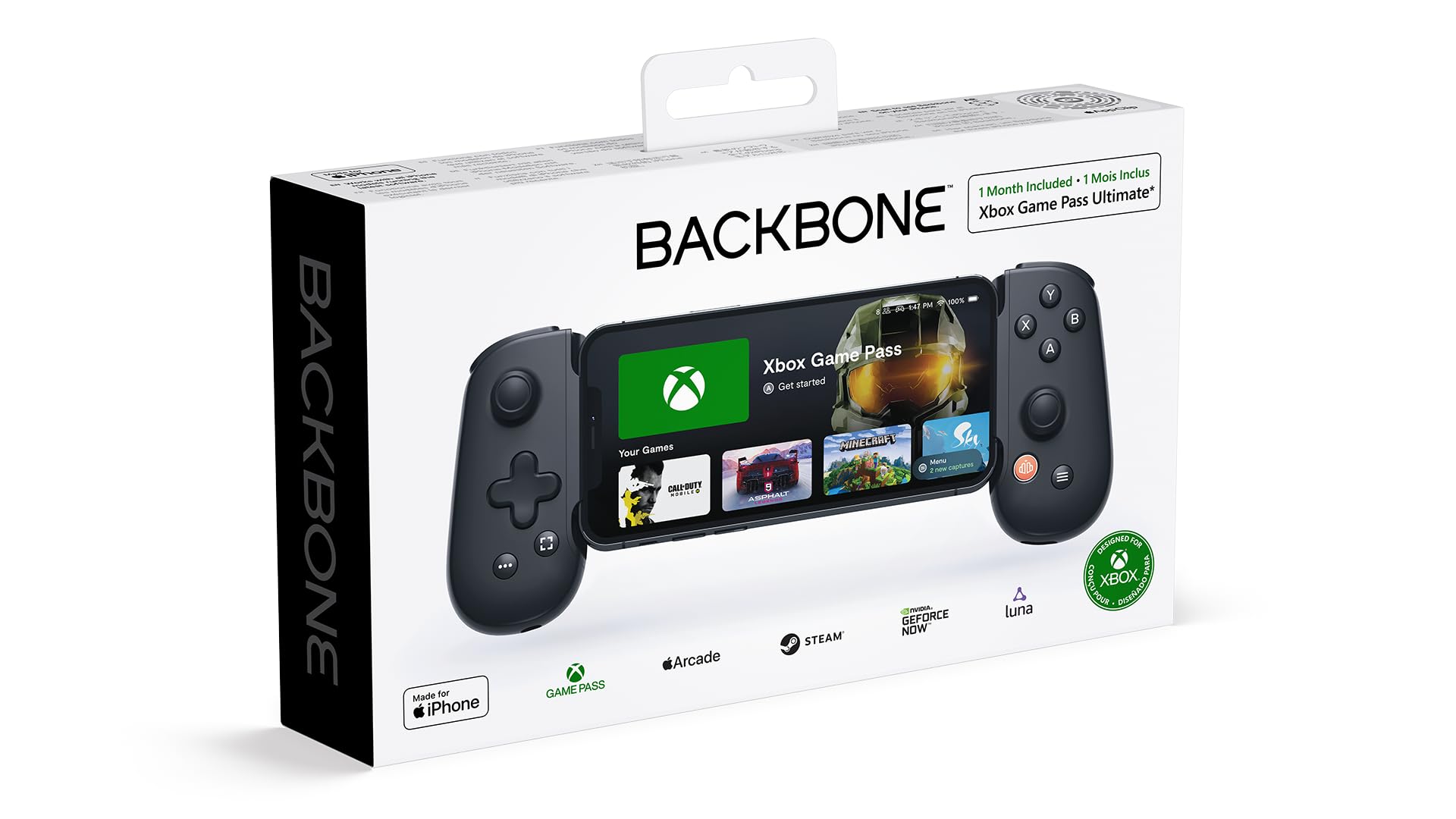 BACKBONE One Controlador de Juego para iPhone Lightning - Convierte tu iPhone en Consola Portátil - Compatible con Xbox, PlayStation y Más - Calidad de Consola en Movimiento BACKBONE One Controlador de Juego para iPhone Lightning - Convierte tu iPhone en Consola Portátil - Compatible con Xbox, PlayStation y Más - Calidad de Consola en Movimiento